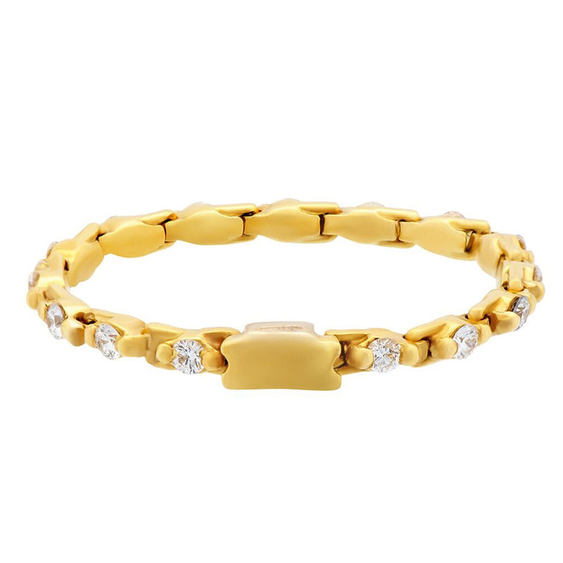 Estate Yellow Gold Diamond Eternity Ring 0000982