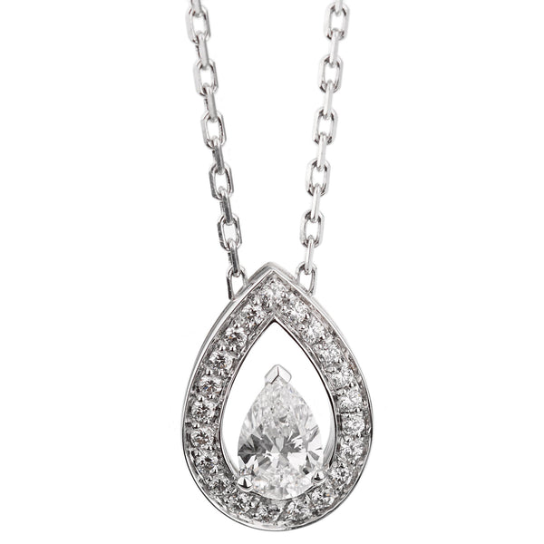 Fred of Paris .78ct Lovelight White Gold Diamond Necklace 0002751