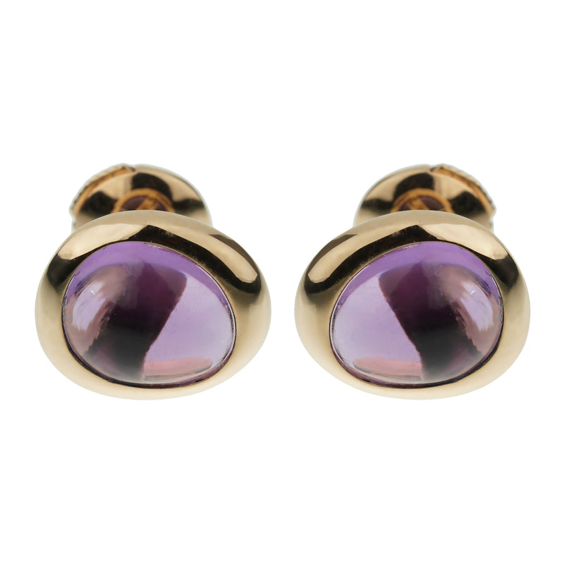 Fred of Paris Amethyst Rose Gold Stud Earrings 0003015-20