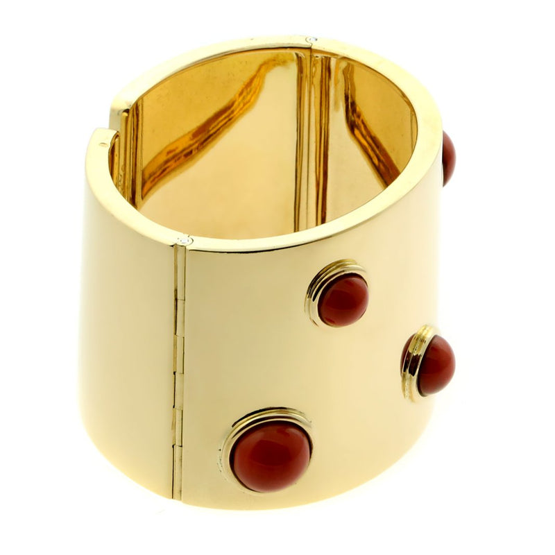 Fred of Paris Coral Gold Cuff Bracelet 0000300