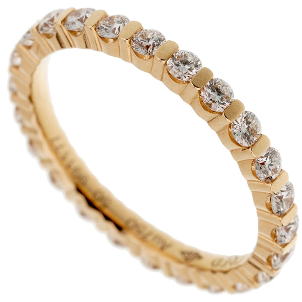 Fred of Paris Diamond Eternity Rose Gold Ring 0002580