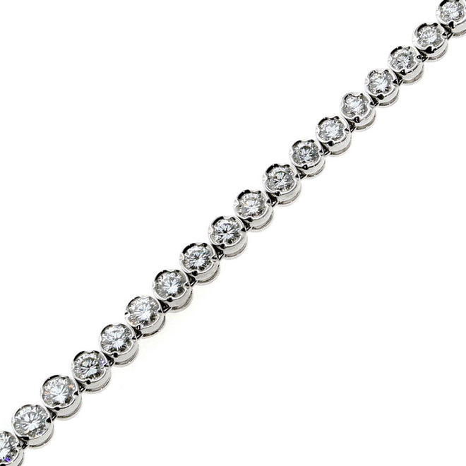 Fred of Paris Diamond Tennis Necklace in 18k White Gold fred877
