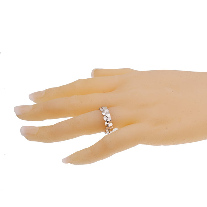 Fred of Paris Double Arc White Gold Band Ring Sz 6 1/2 0002987