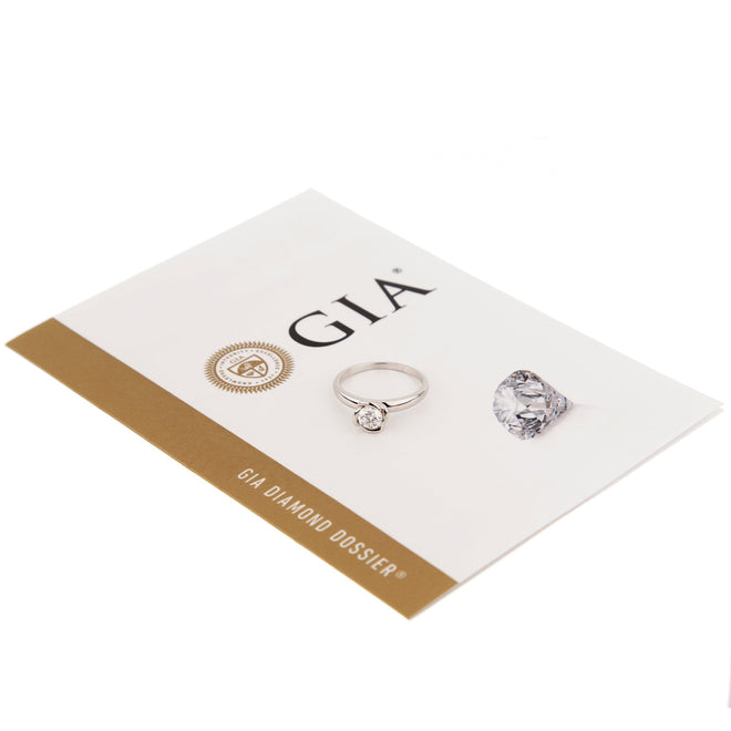 Fred of Paris Fleur Celeste Platinum Diamond Engagement Ring 0002793