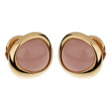 Fred of Paris Pink Quartz Rose Gold Stud Earrings 0003013-14