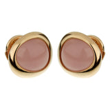 Fred of Paris Pink Quartz Rose Gold Stud Earrings 0003013-14