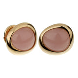 Fred of Paris Pink Quartz Rose Gold Stud Earrings 0003013-14