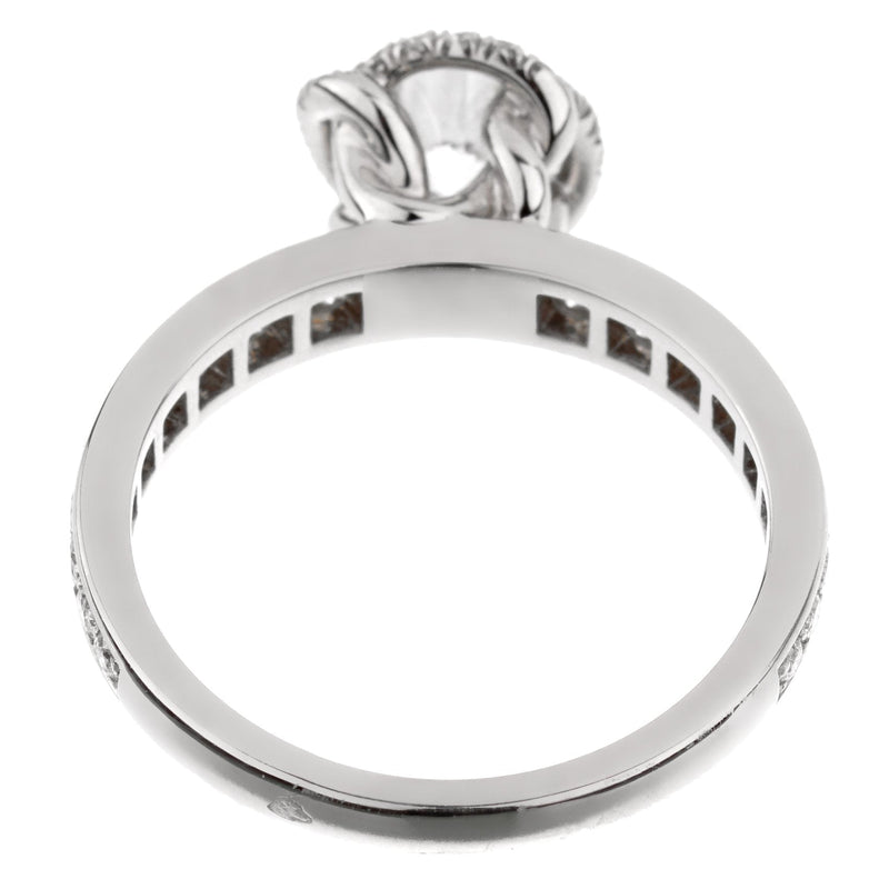 Fred of Paris Platinum Diamond Engagement Ring 1.22 Carat Sz 6 0002799