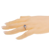 Fred of Paris Sugar Cube Chalcedony Diamond Ring Sz 4 3/4 0002954-5