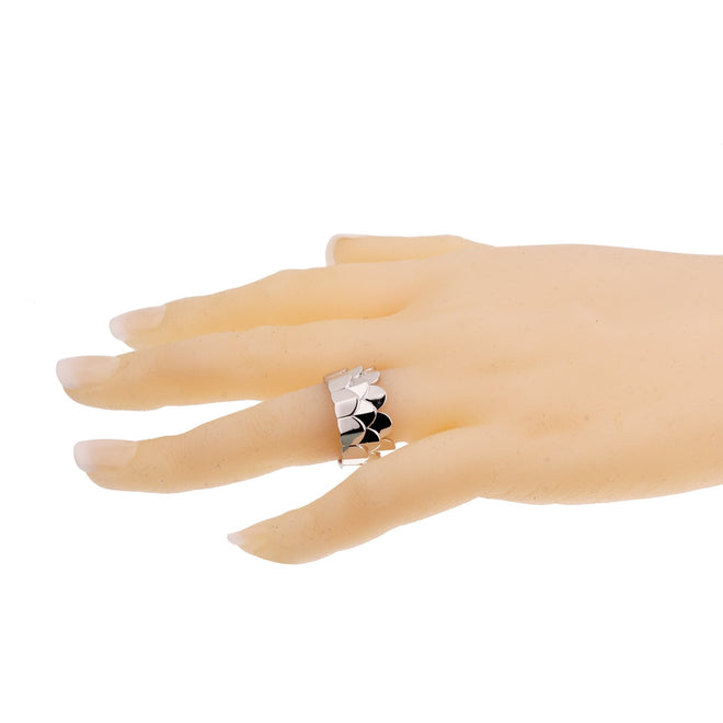 Fred of Paris Triple Arc White Gold Band Ring Sz 7 1/4 0002985