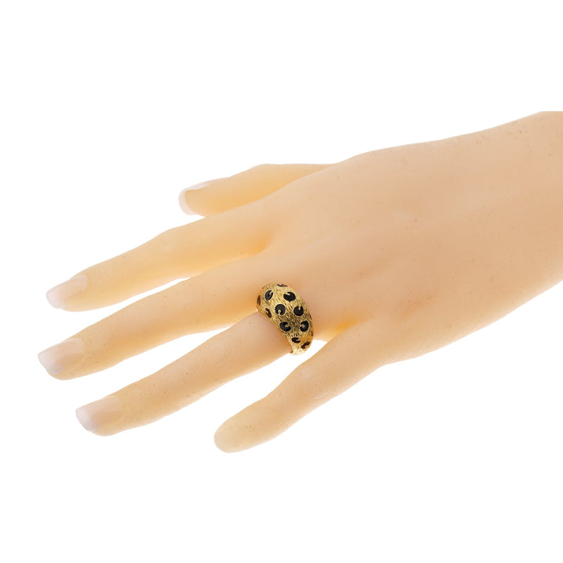 Fred of Paris Vintage Leopard Yellow Gold Cocktail Ring 0003074