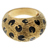 Fred of Paris Vintage Leopard Yellow Gold Cocktail Ring 0003074