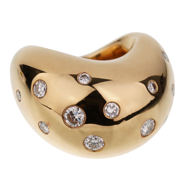 Fred of Paris Wave Yellow Gold Cocktail Ring 0002698