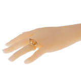 Georg Jensen Citrine Cocktail Yellow Gold Ring 0000302