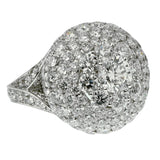 Graff 10.08ct Bombe Diamond White Gold Cocktail Ring 1gr1008ctr