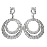 Graff 17.8ct Diamond Double Hoop White Gold Earrings 1Gh178e