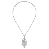 Graff 7.15ct White Gold Diamond Drop Necklace 20kboup