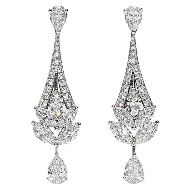 Louis Vuitton Diamond White Gold Earrings – Opulent Jewelers