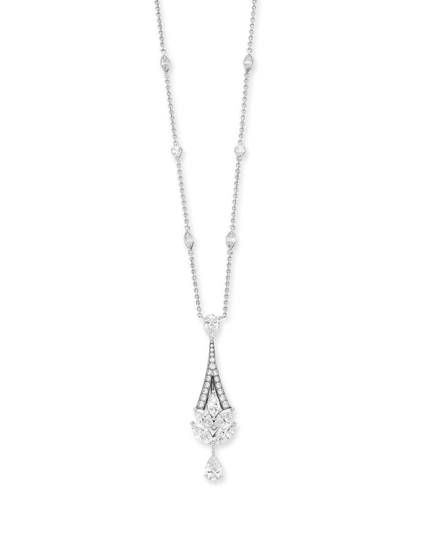 Graff Diamond Pendant White Gold 5.14ct Necklace 1bh19k