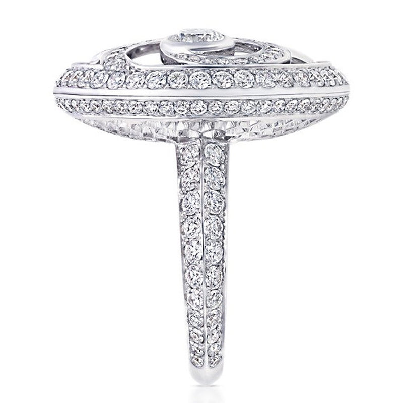 Graff Diamond Wave White Gold Cocktail Ring 0002724