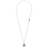 Graff Flower Ruby Diamond Platinum Pendant Necklace 1GfN75oo