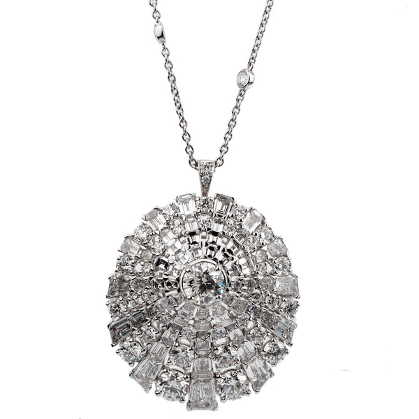 Graff Tilda's Bow Double Strand Round Diamond Necklace | Worldofluxuryus