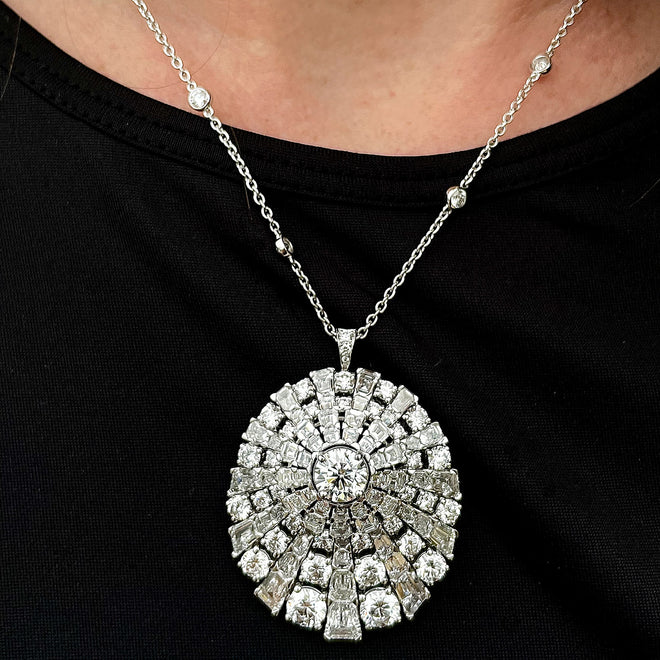 Graff Magnificent Diamond White Gold Necklace Opulent Jewelers
