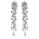 Graff Waterfall Platinum Diamond Earrings 0000863