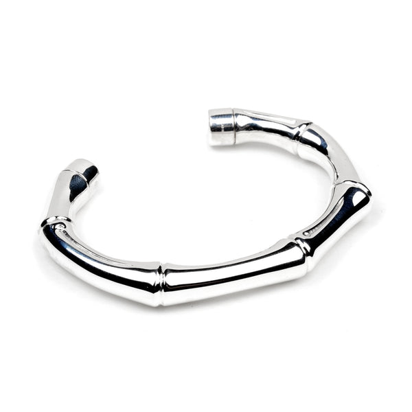 Gucci Bamboo Cuff Silver Bangle 0000795