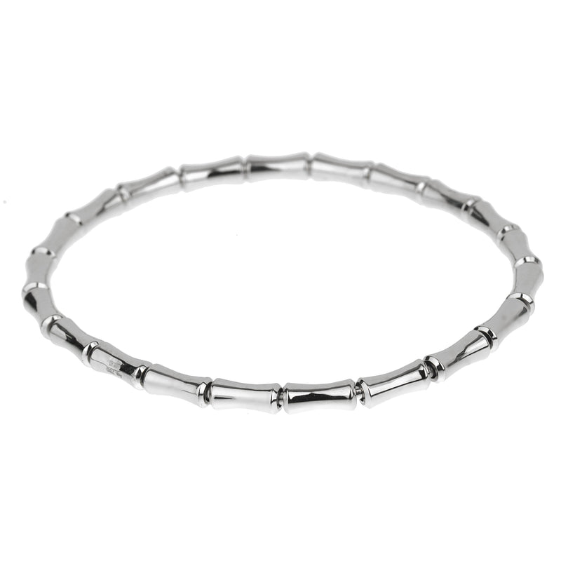 Gucci Bamboo White Gold Bracelet Opulent Jewelers