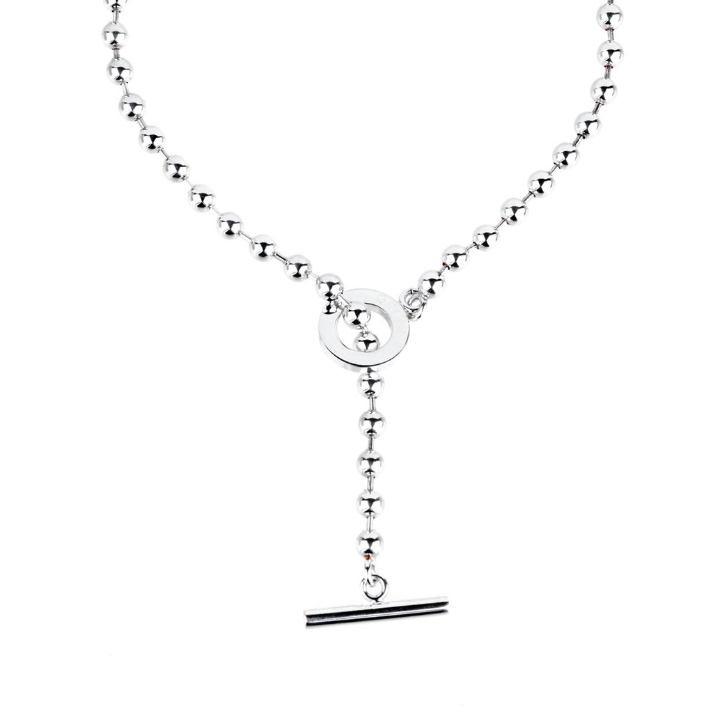Gucci Beaded Toggle Choker Silver Necklace – Opulent Jewelers