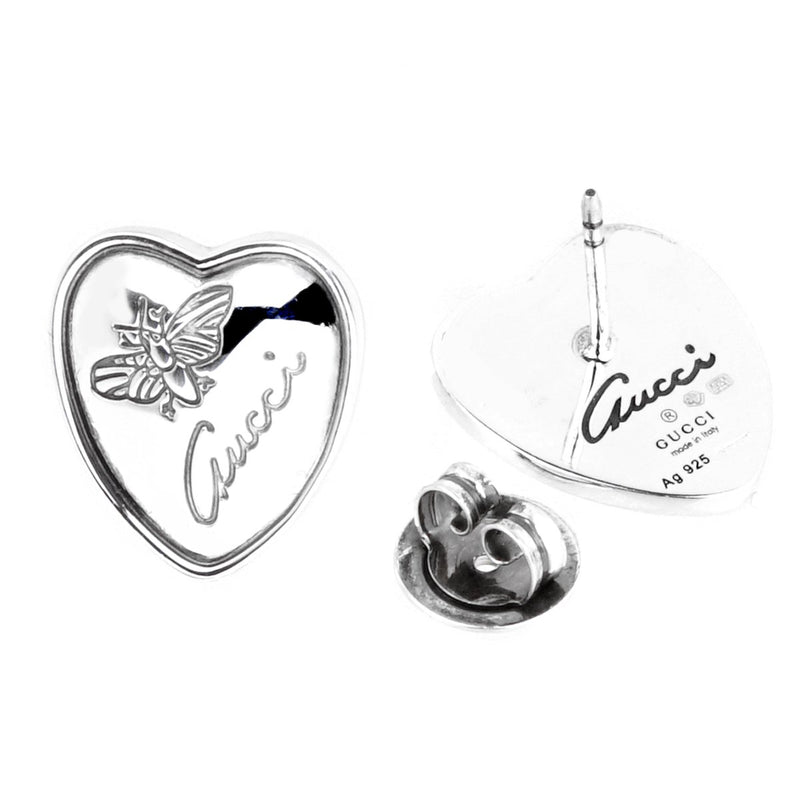Gucci Butterfly Heart Stud Earrings 0000754