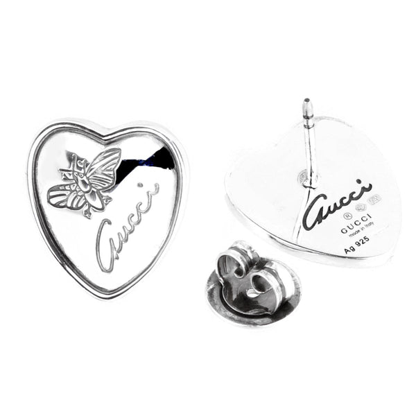 Gucci Butterfly Heart Stud Earrings 0000756
