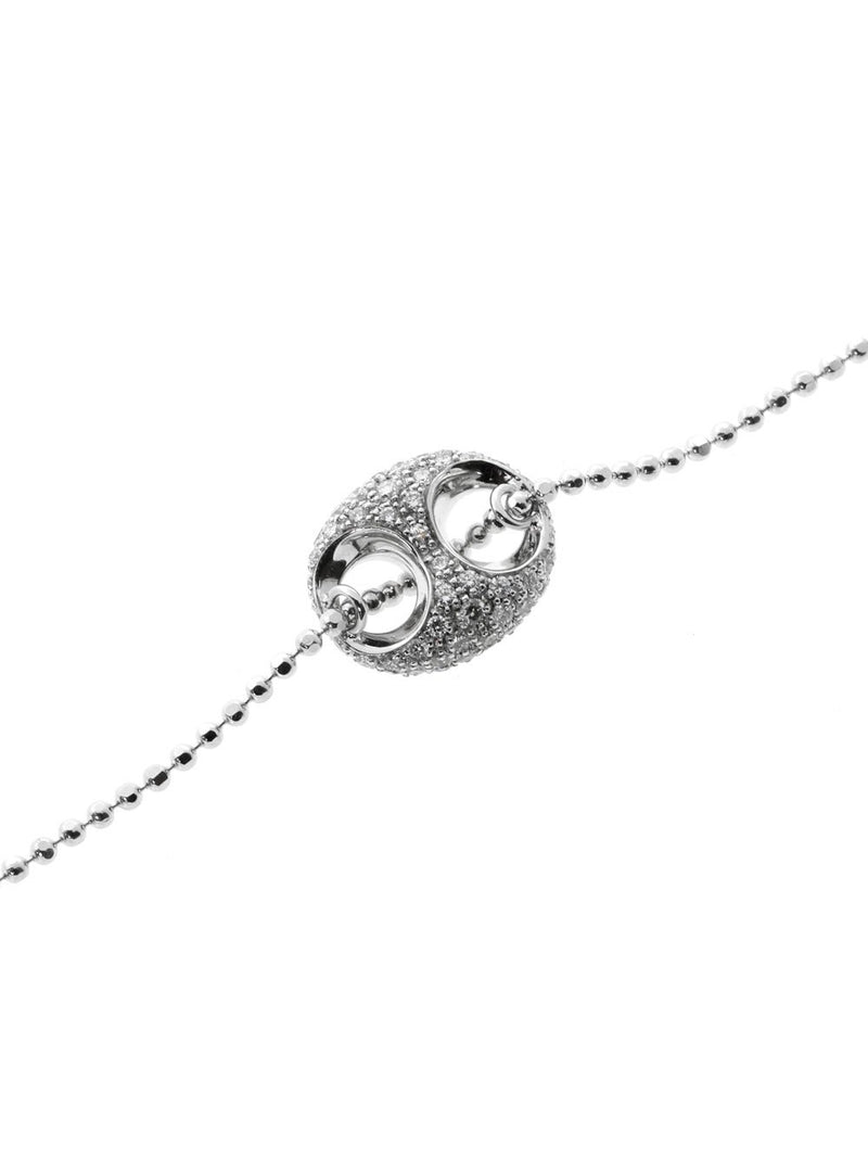 Gucci Diamond Horsebit White Gold Bracelet GCC5050