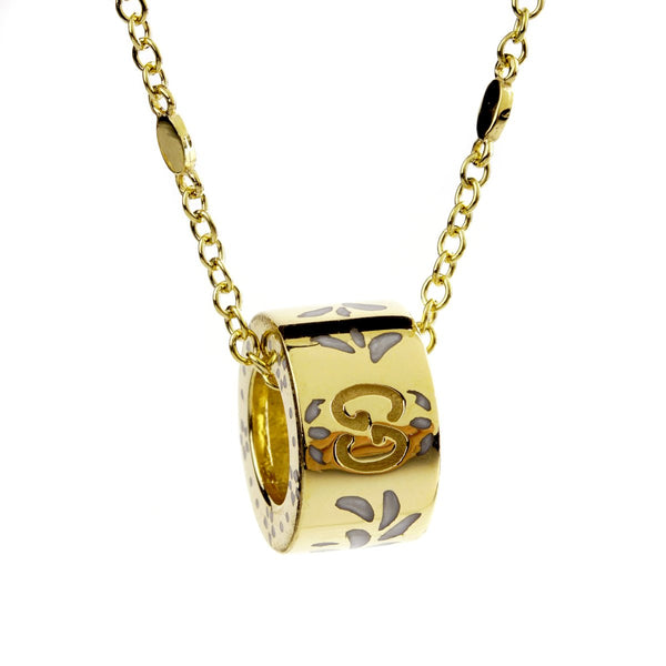 Gucci Double G Enamel Gold Necklace 0000666