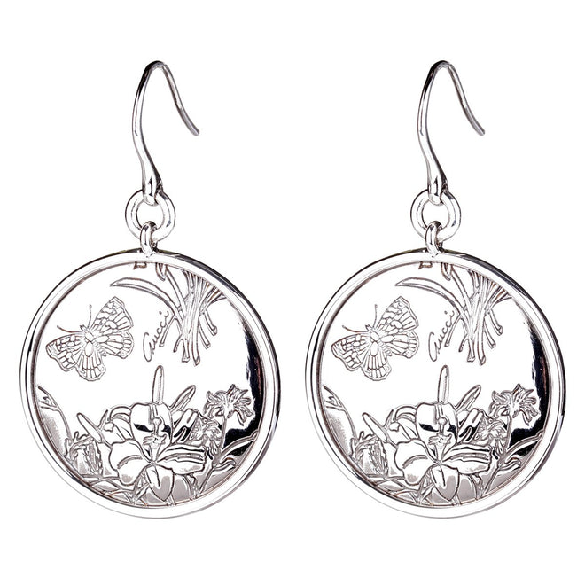 Gucci Flora Silver Drop Earrings 0000805