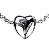 Gucci Heart Butterfly Silver Bracelet 0000832