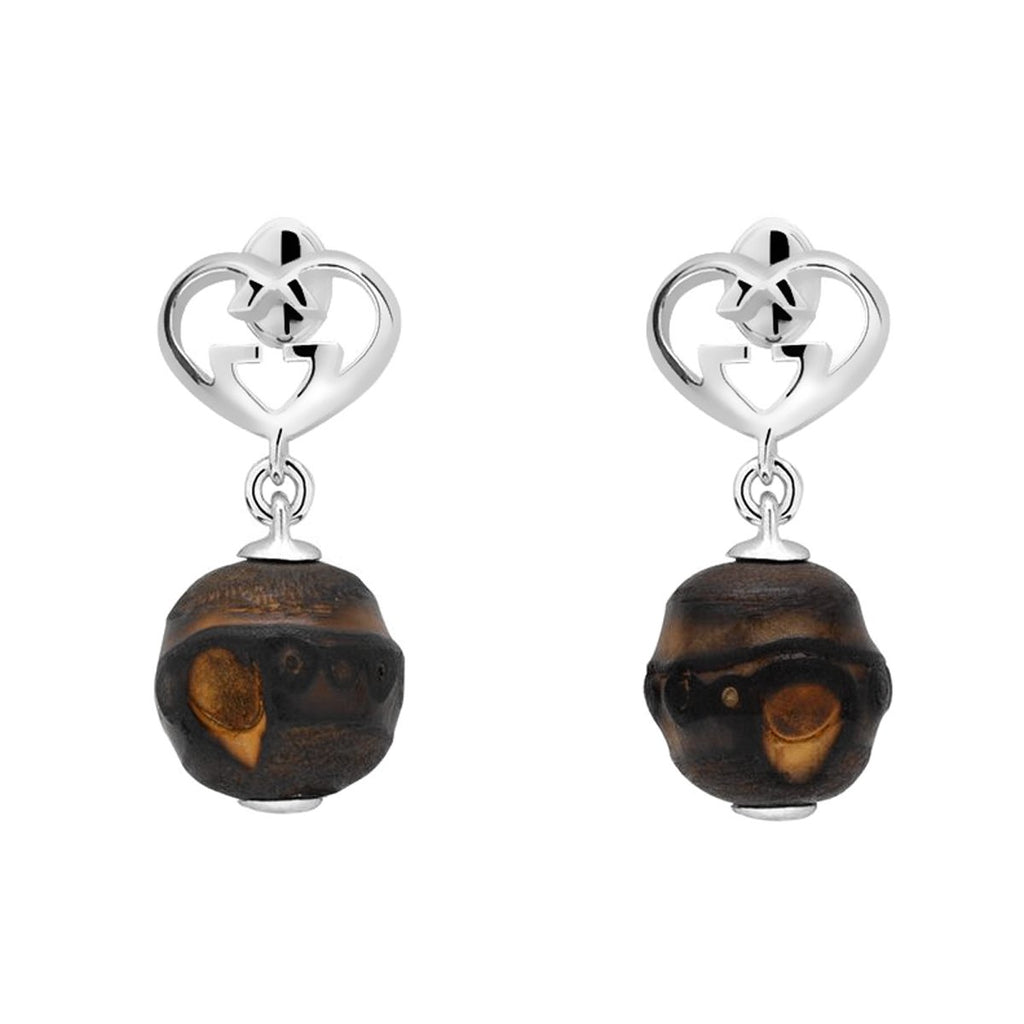 Gucci bamboo heart earrings sales