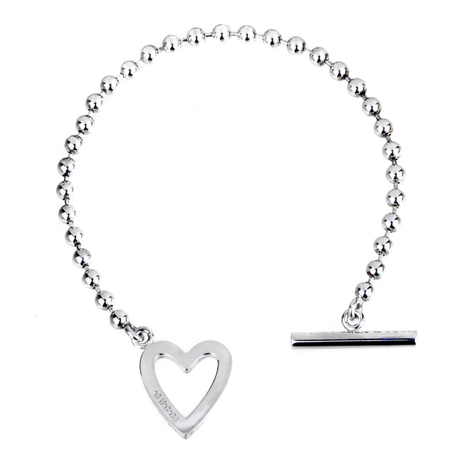 Gucci Heart Toggle Silver Bracelet 0000835