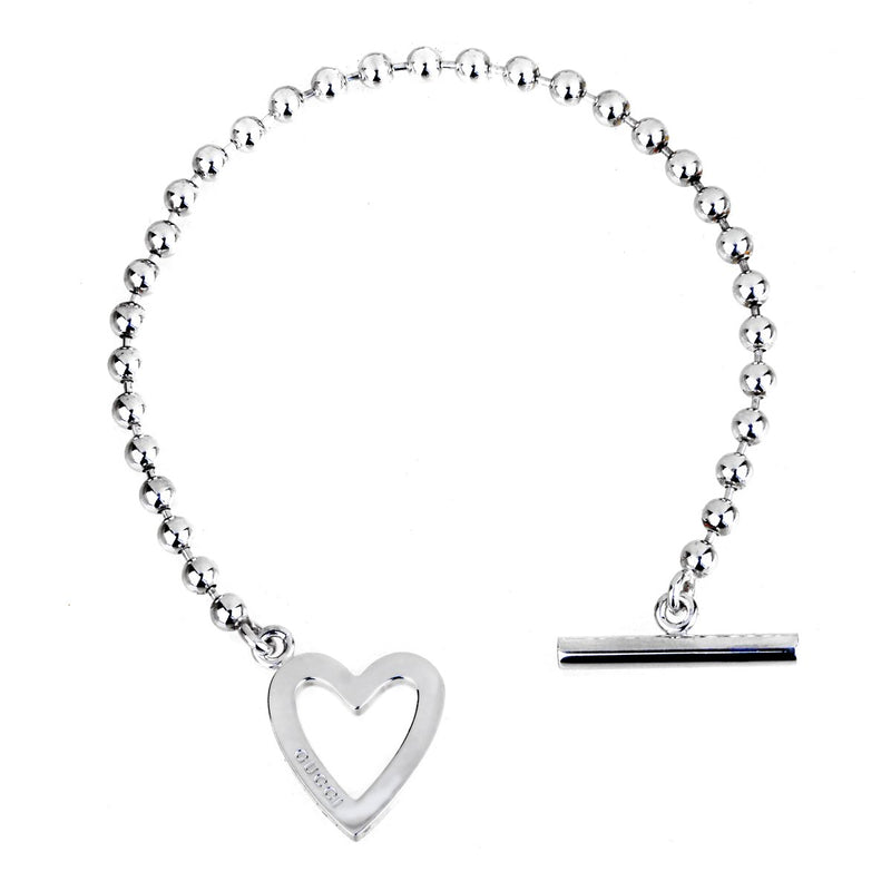 Gucci Heart Toggle Silver Bracelet 0000836