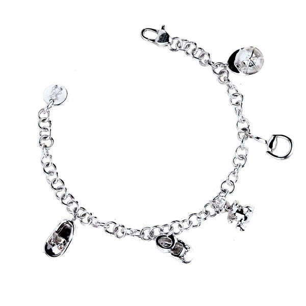Gucci Horsebit Charm Silver Bracelet 0000818