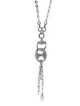 Gucci Horsebit Diamond Necklace in White Gold GCC3345