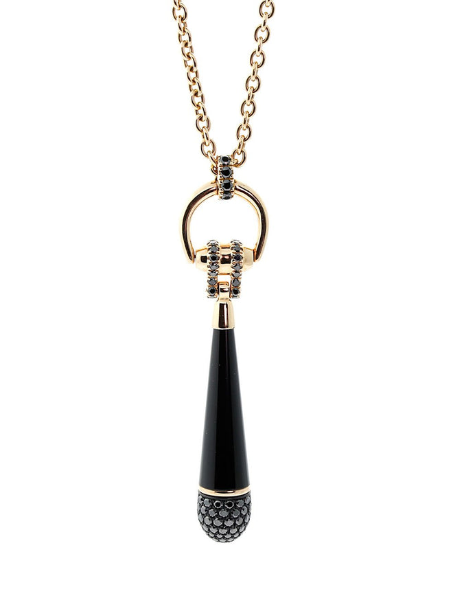 Gucci Horsebit Diamond Rose Gold Necklace GCC10002
