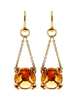 Gucci Horsebit Gold Citrine Earrings GCC10007
