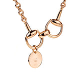 Gucci Horsebit Long Rose Gold Necklace 0000655
