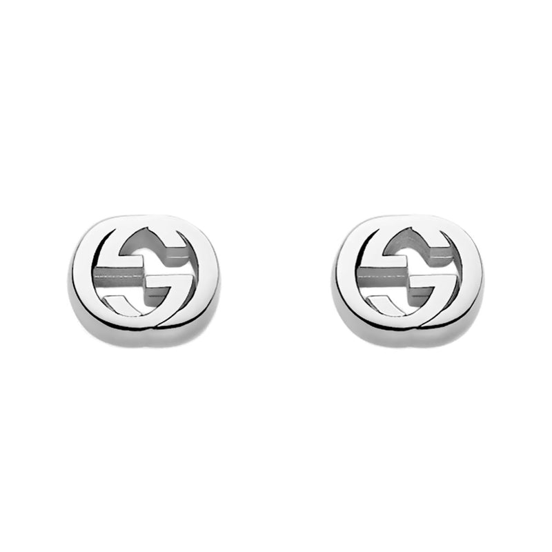 Gucci Interlocking G Silver Earrings 0000844