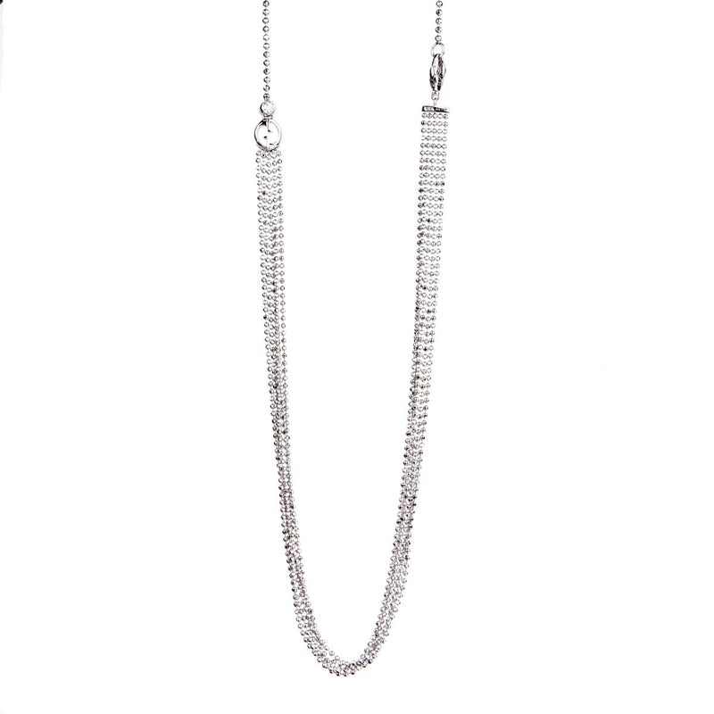 Gucci Multistrand White Gold Diamond Necklace 0000657