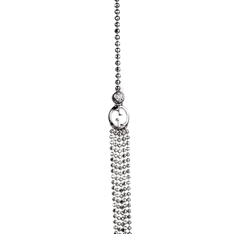 Gucci Multistrand White Gold Diamond Necklace 0000657