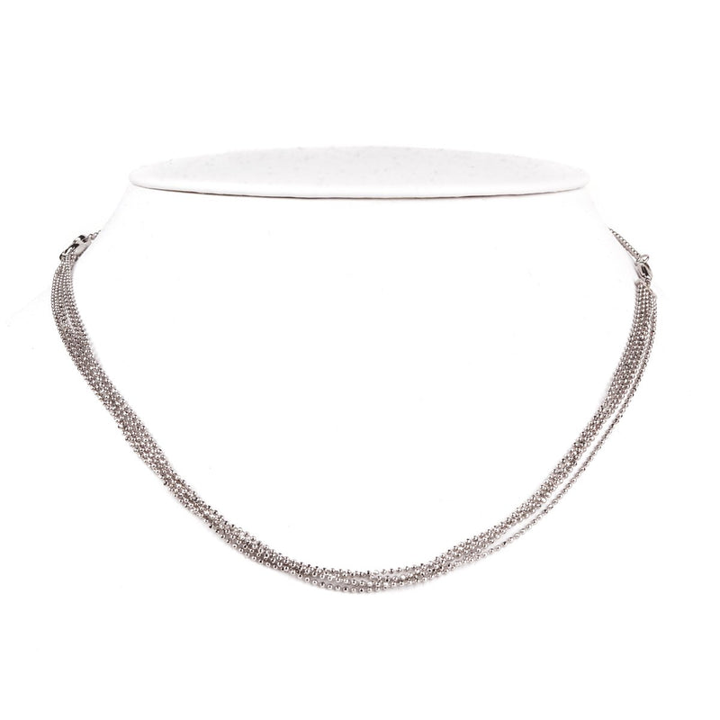 Gucci Multistrand White Gold Diamond Necklace 0000657