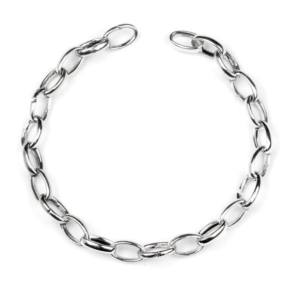 Gucci Oval Link Charm Silver Bracelet 0000746